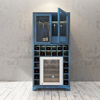 Барный шкаф с встроенным винным холодильником